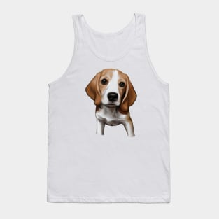 Cute Beagle Drawing Tank Top